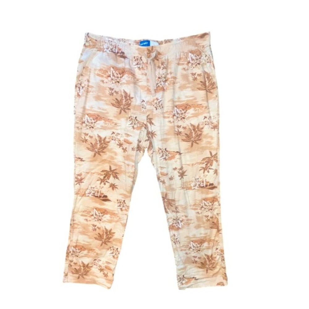 Old Navy Tropical Hawaiian Print Lounge  Pajama Pants Drawstring Waist Size XL